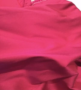REMANENTE DE TELA ROSA CALIENTE DUPION 100% SEDA MOBILIARIO SUAVE 46 X 81 CMS. ARTÍCULO NUEVO! - Imagen 1 de 3