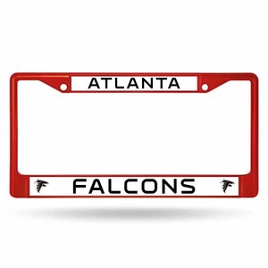 Atlanta Falcons Chrome License Plate Frame Tag Cover Car/Auto FCC Red - Picture 1 of 1