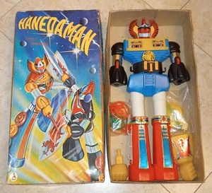 BLUE HANEDAMAN ATORANGER MINI JUMBO MACHINDER 35 CM. CEPPIRATTI ITALY 1980 MIB - Bild 1 von 14