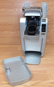 Genuine Keurig (K10) Gray & Silver Mini Personal Coffee Maker W/ No Drip Tray  - Picture 1 of 10