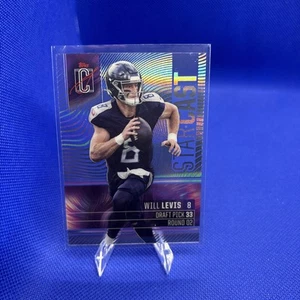 2024 Topps Signature Class #SC-4 WILL LEVIS Starcast Silver Acetate - Picture 1 of 3