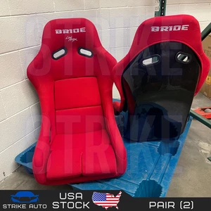 Bride Style Fabric Red In XL Size Seats 2 Pieces US Bucket Seats USA - Bild 1 von 1