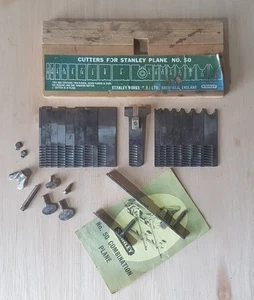 Vintage Stanley No 50 Combination Plane Cutter Set & Spares - Picture 1 of 16