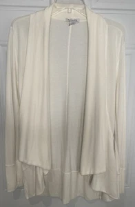Athleta Women's XS Extra Small Ivory Cardigan Thumb Holes Pockets Cream - Picture 1 of 7