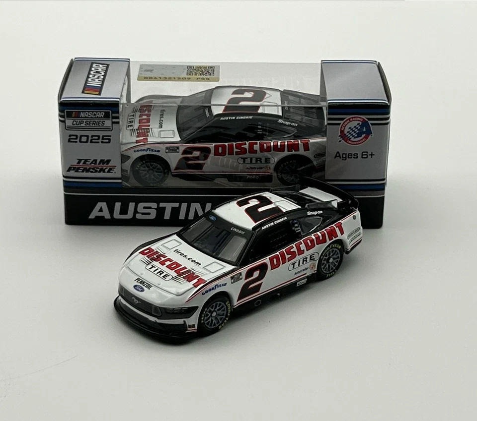 NASCAR 2025 AUSTIN CINDRIC #2 DISCOUNT TIRE 1/64 CAR - Image 1 of 1