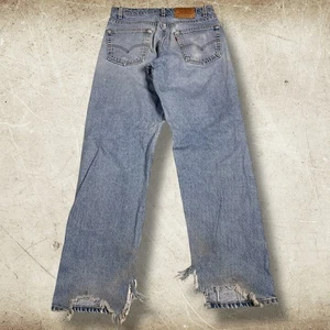 Vintage Levis 565 Herrenjeans Größe 32 x 34 lockere Passform weites Bein hergestellt in den USA Retro Baggy - Bild 1 von 15