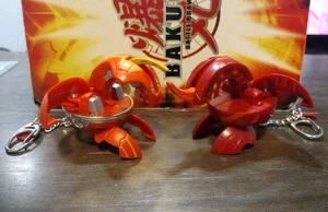 Bakugan Pyrus Dragonoid & Delta Dragonoid Schlüsselanhänger Battle Brawlers - Bild 1 von 7