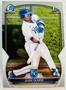 2023 Bowman Chrome Juan Olmos 1st BCP-136 Royals - Bild 1 von 2