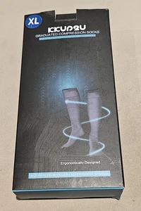 KKUP2U Compression Socks Calf Knee High Large size - Picture 1 of 6