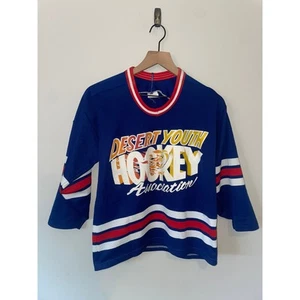Boys Vintage Hockey Jersey Desert Youth Hockey Assc Blue Child's Kids Large - Picture 1 of 11