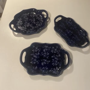 Temp-tations by Tara FLORAL LACE / Blau 3er Set Servierteile - Bild 1 von 10