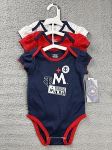 Minnesota Twins Bodysuit 3 Piece Set Infant 18M Navy Red MLB Baseball One-piece - Picture 1 of 8