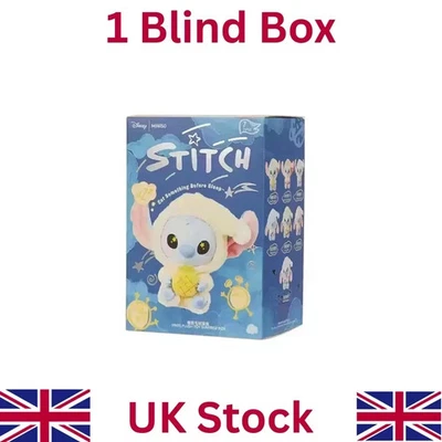 BRANDED Miniso Stitch Eat Something Before Sleep Series Vinyl Figure Blind Box-Stitch