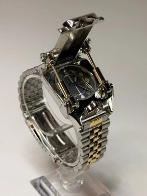 Artistic Vintage-Style Clamp Lid Concept Watch | Retro Steampunk Design - Image 1 of 4