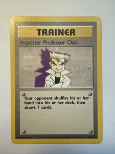 Impostor Professor Oak 073/102 Base Set (Shadowless) Regular - Bild 1 von 9