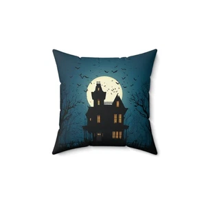 Halloween Spukhaus Dekokissen und Bezug Spooky Home Decor Akzentkissen - Bild 1 von 13