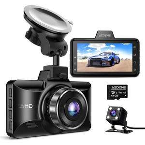 Record Incidente Auto Furto Doppia Dash Cam Camion Camionista Sicurezza 1080P HD Telecamera 3" - Foto 1 di 9