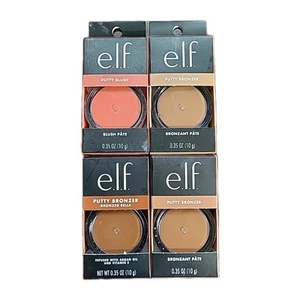 e.l.f. 4 Pcs Mixed Putty Bronzer Plus Blush Lot - Picture 1 of 6