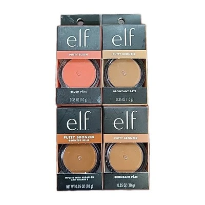 e.l.f. 4 Pcs Mixed Putty Bronzer Plus Blush Lot - Image 1 of 4
