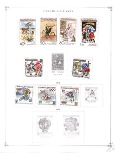 Sammlung, Tschechoslowakei Teil H gemischte Seiten, 1918/1973, Kat 86 $, postfrisch & gebraucht - Bild 1 von 24