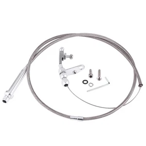Für TH350 Edelstahl Geflochtenes Getriebe Kickdown Kabel Arretierung Kickdown - Bild 1 von 7