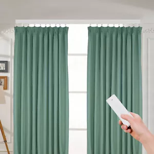 Motorized curtain track with remote control, with Alexa, Google Home US NEW - Picture 1 of 17
