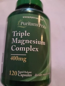 Puritan's Pride Triple Magnesium Complex 400 mg-120   Capsules - Picture 1 of 4