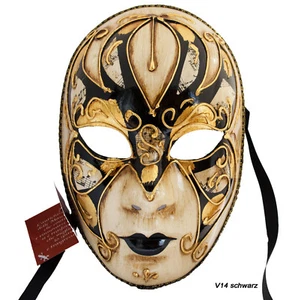 Venezianische Maske Gesichtsmaske Volto Damen Karneval Ballmaske Maskerade - Bild 1 von 21