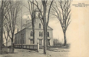 Vintage Postcard The Old Presbyterian Church Chatham NJ Morris County - Picture 1 of 2