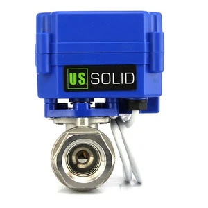 U. S. Solid Motorized Ball Valve 1/2in SS 2 Wire Reverse Polarity Wiring - Picture 1 of 8
