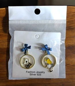 Alice im Wunderland Ohrhänger | Silber 925 Ohrstecker Disney Modeschmuck - Bild 1 von 4