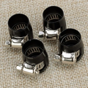 4PCS Hex Hose Finisher Clamp Screw Band Hose End Cover Fitting 6AN - Picture 1 of 4