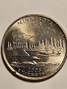 2005 P Minnesota Washington Quarter WDDR-006 Choice UNC - Picture 1 of 4
