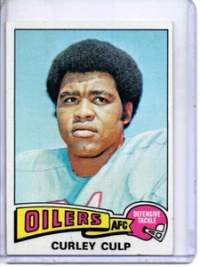 Engrasadores Topps #297 1975 Curley Culp Houston (Salón de la Fama) - Imagen 1 de 2