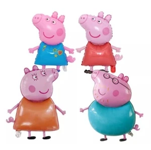 Juego de 4 globos de fiesta de cumpleaños Peppa Pig - ¡Ideal para fiestas infantiles! ¡Envío RÁPIDO! - Imagen 1 de 1