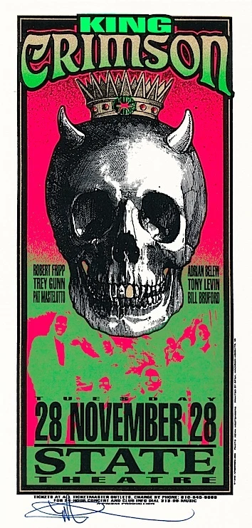 Billete de Detroit Arminski King Crimson 1995 como nuevo y firmado  Foto 1 de 1