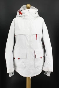 ROXY CHLOE KIM WOMENS SKI SNOWBOARD JACKET UK XS WHITE RRP £240 AD - Picture 1 of 15