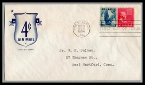 US FDC # C48 4c Eagle in Flight HF envelope  1954, 9p622 - Picture 1 of 1