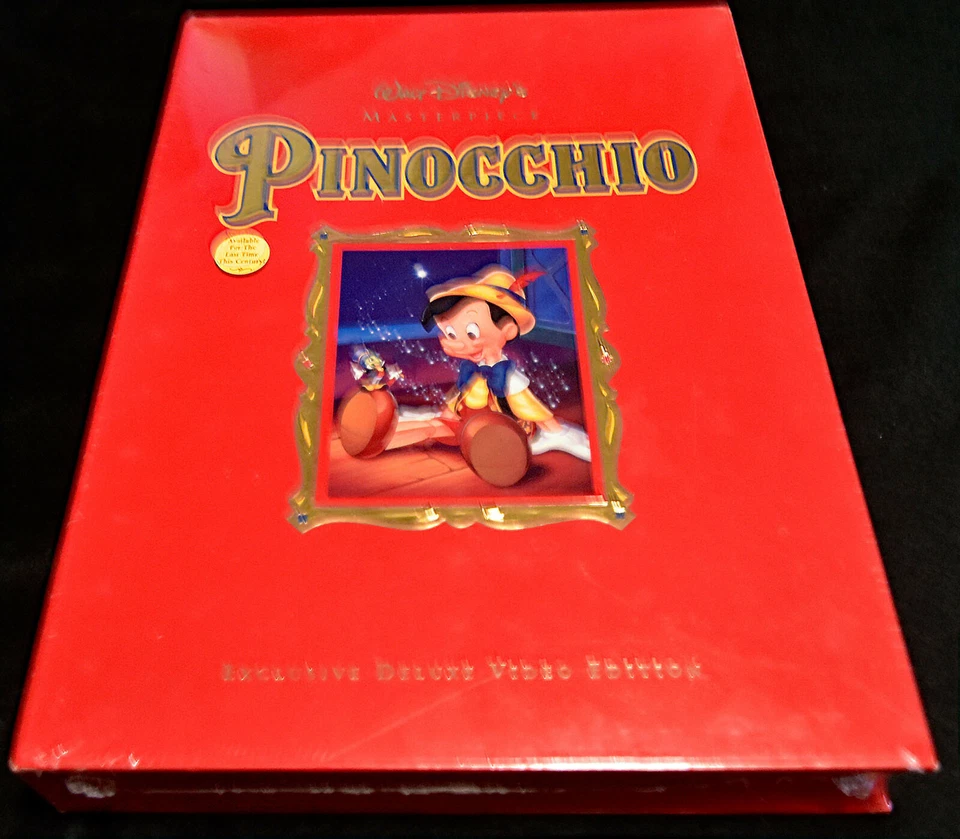 Walt Disney Masterpiece Pinocchio VHS Exclusive Deluxe Video Edition Foto 1 de 1
