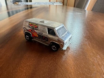 1974 Hot Wheels Mattel California Cruisin Van Silver Malaysia Vintage - Image 1 of 4