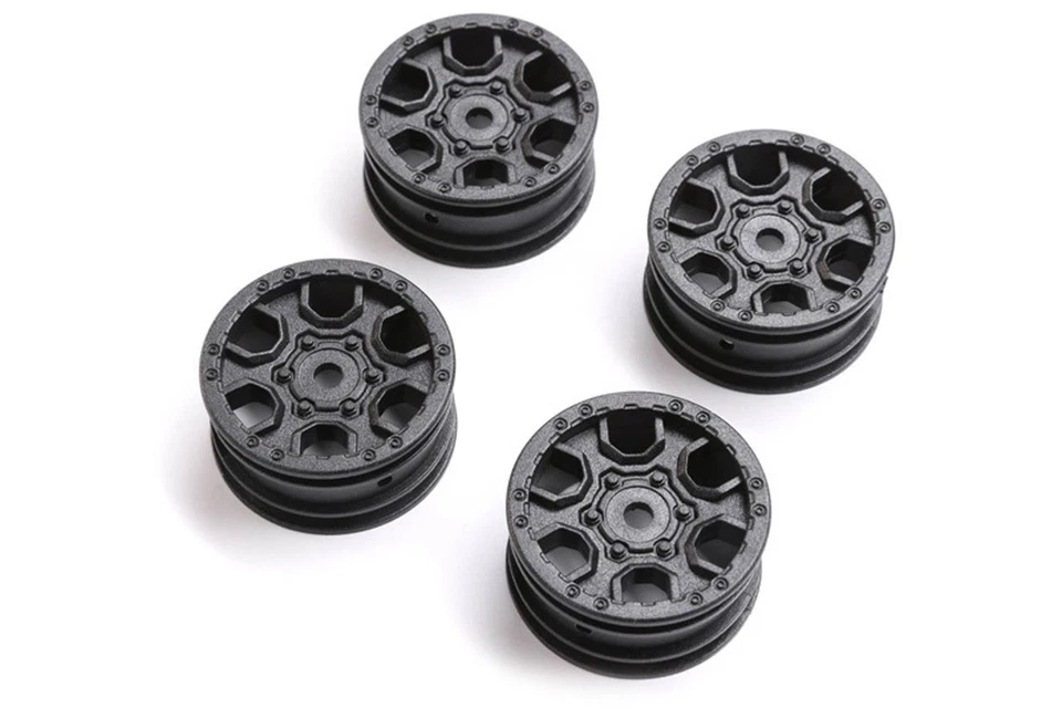 AXIAL AXI40006 1.0 Ford Bronco Wheel Black (4): SCX24 - Image 1 of 1