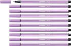 Premium Fibre-Tip Pen - STABILO Pen 68 - Pack of 10 - Light Lilac