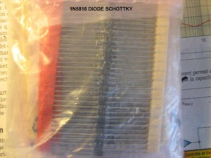 10pcs 1N5818 DIODE SCHOTTKY BARRIER RECTIFIER 30V 1A - Imagen 1 de 1