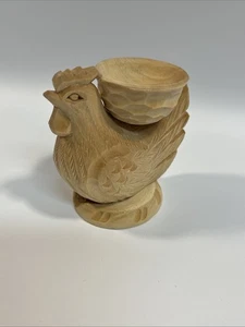 Portavelas para huevos de pollo tallado a mano - Imagen 1 de 6