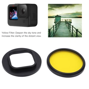 52Mm Yellow Camera Lens Contrast Filter For 9 Action Camera Lens Prot BUU - Picture 1 of 12