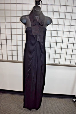 Tahari Black Silk Women's Romper Size Medium On Sale sf - Image 1 of 4