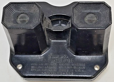Sawyer's View-master Viewer Original Bakelite Black US Patent Vintage - Image 1 of 4