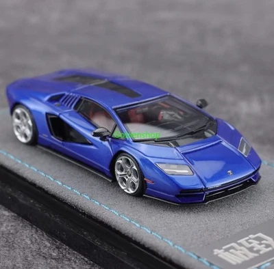 GB EC 1:64 Blue Countach LPI800-4 Racing Sports Model Diecast Resin Car  - Image 1 of 4