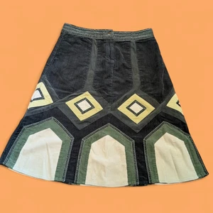 PRINCIPIOS Falda Geométrica Pana Patchwork Paneles Mod mcm Retro 31" UK10 1E - Imagen 1 de 12