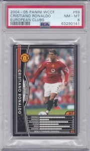 PSA8 2004-05 PANINI WCCF #59 CRISTIANO RONALDO RC ROOKIE - Picture 1 of 2